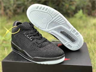 Authentic Air Jordan 3 Flyknit “Black”