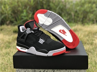 Authentic Air Jordan 4  “Bred” Retro 2019