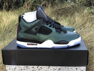 Authentic Air Jordan 4 Green Laser