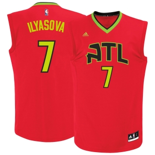 Men's Atlanta Hawks Ersan Ilysova adidas Red Alternate Replica Jersey