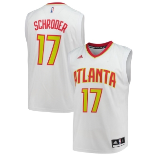 Men's Atlanta Hawks Dennis Schroder adidas White Home Replica Jersey