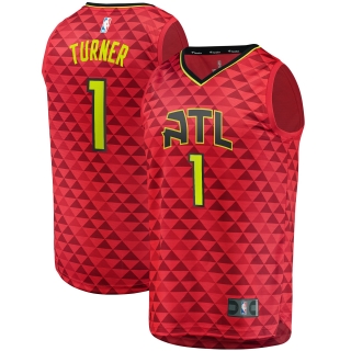 Atlanta Hawks Evan Turner Fanatics Branded Red Fast Break Replica Jersey - Statement Edition