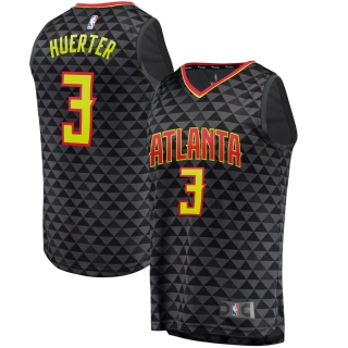 Men's Atlanta Hawks Kevin Huerter Fanatics Branded Black Fast Break Replica Jersey - Icon Edition