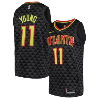 Men's Atlanta Hawks Trae Young Nike Black Swingman Jersey