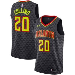 Men's Atlanta Hawks John Collins Nike Black Replica Swingman Jersey - Icon Edition