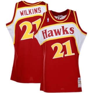 Mitchell & Ness Dominique Wilkins Atlanta Hawks Hardwood Classics Authentic Throwback Jersey