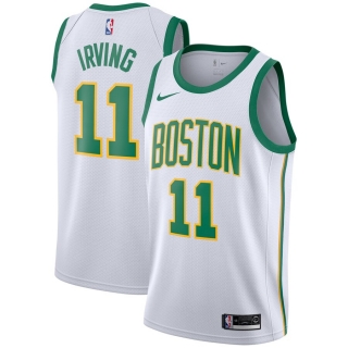 Men's Boston Celtics Kyrie Irving Nike White City Edition Swingman Jersey