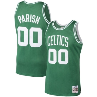 Boston Celtics Robert Parish Mitchell & Ness Kelly 1986-87 Hardwood Classics Swingman Jersey