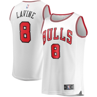 Chicago Bulls Fanatics Branded White 2019-20 Fast Break Replica Jersey - Statement Edition