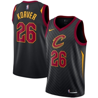 Men's Cleveland Cavaliers Kyle Korver Nike Black Swingman Jersey Statement Edition