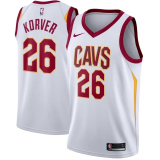 Men's Cleveland Cavaliers Kyle Korver Nike White Swingman Jersey - Association Edition