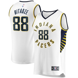 Men's Indiana Pacers Goga Bitadze Fast Break Player Replica Jersey - Association Edition