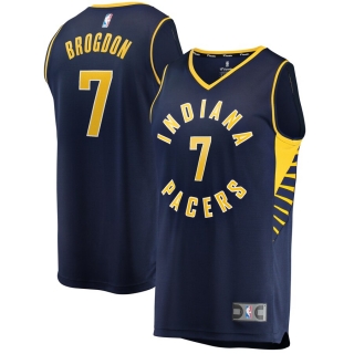 Men's Indiana Pacers Malcolm Brogdon  Navy Fast Break Replica Jersey - Icon Edition