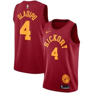 Men's Indiana Pacers Victor Oladipo Nike Red Hardwood Classics Swingman Jersey