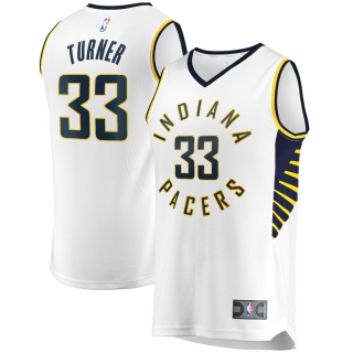 Men's Indiana Pacers Myles Turner  Fast Break Replica Player Jersey - Association Edition