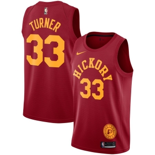 Men's Indiana Pacers Myles Turner Nike Red Hardwood Classics Swingman Jersey