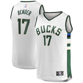 Men's Milwaukee Bucks Dragan Bender Fast Break Replica Player Jersey - Association Edition
