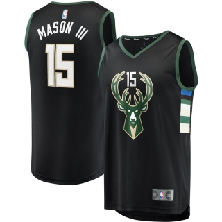 Men's Milwaukee Bucks Frank Mason III  Fast Break Player Jersey - Statement Edition