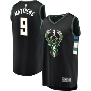 Men's Milwaukee Bucks Wesley Matthews Fast Break Replica Player Jersey - Statement Edition