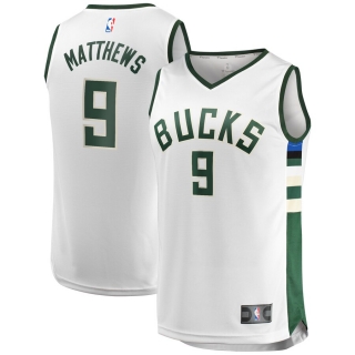 Men's Milwaukee Bucks Wesley Matthews Fast Break Replica Player Jersey - Association Edition