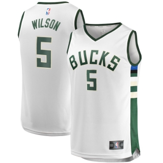 Men's Milwaukee Bucks DJ Wilson Fast Break Replica Player Jersey - Association Edition