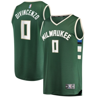 Men's Milwaukee Bucks Donte DiVincenzo Fast Break Replica Player Jersey - Icon Edition