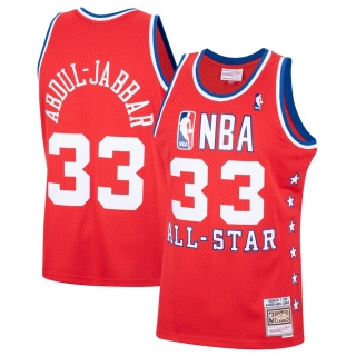 Men's Kareem Abdul-Jabbar Mitchell & Ness Red Western Conference 1988 All-Star