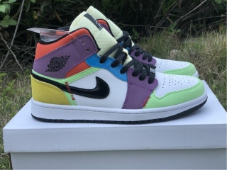 Authentic Air Jordan 1 Mid “Multicolor ”