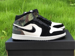 Authentic Air Jordan 1 AJ1 Mid Camo