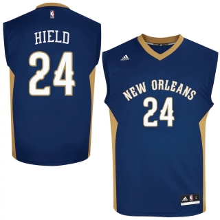 Men's New Orleans Pelicans Buddy Hield adidas Navy Replica Jersey