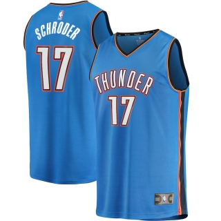 Men's Oklahoma City Thunder Dennis Schroder Fanatics Branded Blue Fast Break Player Jersey - Icon Edition