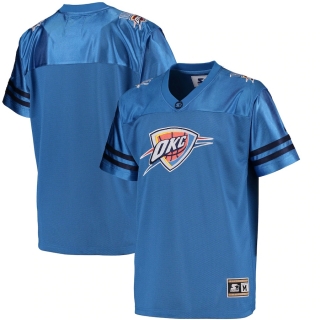 Men's Oklahoma City Thunder G-III Sports by Carl Banks Blue Football Jersey