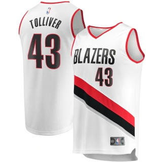 Men's Portland Trail Blazers Anthony Tolliver  Fast Break Replica Jersey - Association Edition