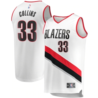 Men's Portland Trail Blazers Zach Collins  Fast Break Player Jersey - Association Edition