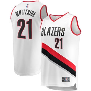 Men's Portland Trail Blazers Hassan Whiteside Fast Break Replica Jersey - Association Edition