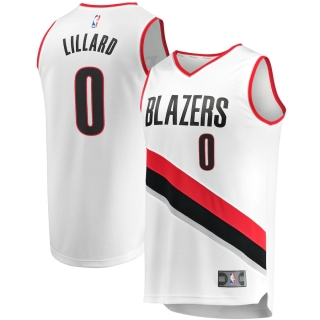 Men's Portland Trail Blazers Damian Lillard  Fast Break Player Jersey - Association Edition