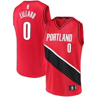 Men's Portland Trail Blazers Damian Lillard  Fast Break Team Replica Jersey - Statement Edition