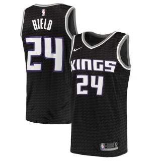 Men's Sacramento Kings Buddy Hield Nike Black Swingman Jersey Statement Edition