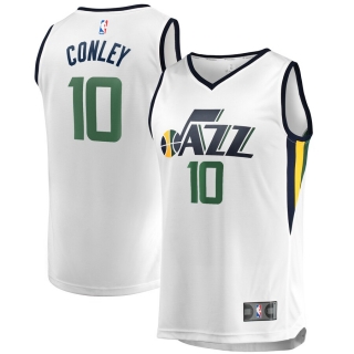 Men's Mike Conley Utah Jazz Fanatics Branded White Fast Break Replica Jersey - Association Edition