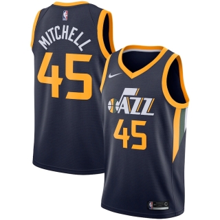 Men's Utah Jazz Donovan Mitchell Nike Navy Replica Swingman Jersey - Icon Edition