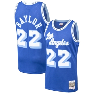 Men's Los Angeles Lakers Elgin Baylor Mitchell & Ness Royal 1960-61 Hardwood Classics Swingman Player Jersey