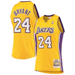 Men's Los Angeles Lakers Kobe Bryant Mitchell & Ness Gold Hardwood Classics 2008-09 Authentic Jersey