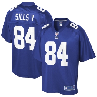 Men's New York Giants David Sills NFL Pro Line Royal Player Jersey
