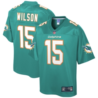 Men's Miami Dolphins Albert Wilson NFL Pro Line Aqua Big & Tall Team Player Jersey