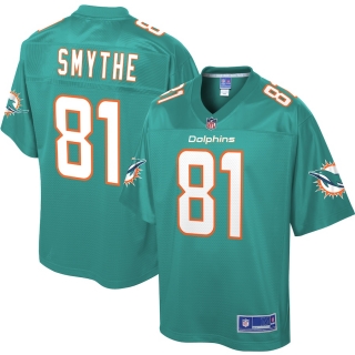 Men's Miami Dolphins Durham Smythe NFL Pro Line Aqua Big & Tall Player Jersey