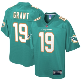 Men's Miami Dolphins Jakeem Grant NFL Pro Line Aqua Big & Tall Team Player Jersey