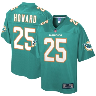 Men's Miami Dolphins Xavien Howard NFL Pro Line Aqua Big & Tall Team Player Jersey