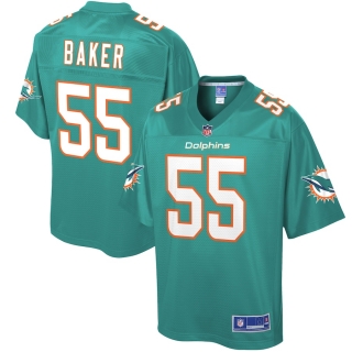 Men's Miami Dolphins Jerome Baker NFL Pro Line Aqua Big & Tall Player Jersey