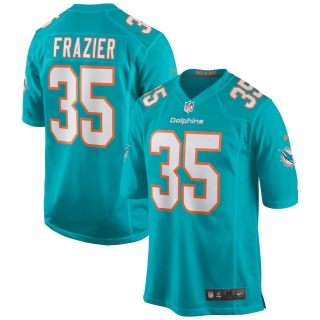 Men's Miami Dolphins Kavon Frazier Nike Aqua Game Jersey