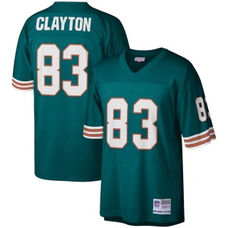 Men's Miami Dolphins Mark Clayton Mitchell & Ness Aqua Legacy Replica Jersey